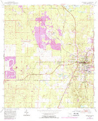 Brooksville Florida Historical topographic map, 1:24000 scale, 7.5 X 7.5 Minute, Year 1954