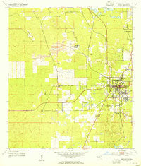 Brooksville Florida Historical topographic map, 1:24000 scale, 7.5 X 7.5 Minute, Year 1954