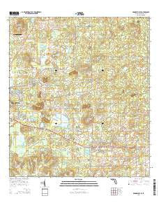 Brooksville SE Florida Current topographic map, 1:24000 scale, 7.5 X 7.5 Minute, Year 2015
