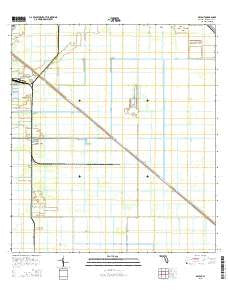 Bryant Florida Current topographic map, 1:24000 scale, 7.5 X 7.5 Minute, Year 2015