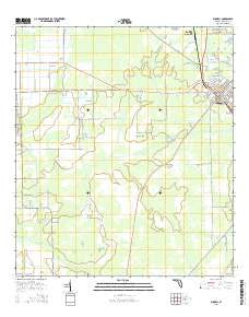 Bunnell Florida Current topographic map, 1:24000 scale, 7.5 X 7.5 Minute, Year 2015