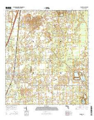 Bushnell Florida Current topographic map, 1:24000 scale, 7.5 X 7.5 Minute, Year 2015