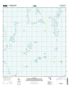 Calusa Keys Florida Current topographic map, 1:24000 scale, 7.5 X 7.5 Minute, Year 2015
