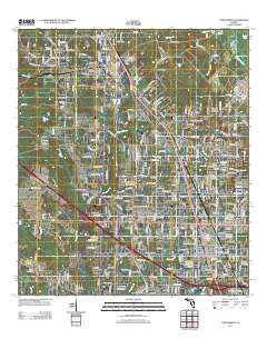 Cantonment Florida Historical topographic map, 1:24000 scale, 7.5 X 7.5 Minute, Year 2012