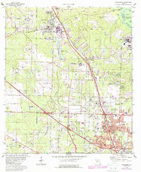 Cantonment Florida Historical topographic map, 1:24000 scale, 7.5 X 7.5 Minute, Year 1978