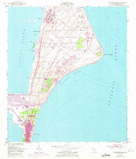 Cape Canaveral Florida Historical topographic map, 1:24000 scale, 7.5 X 7.5 Minute, Year 1951