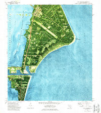 Cape Canaveral Florida Historical topographic map, 1:24000 scale, 7.5 X 7.5 Minute, Year 1976