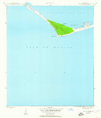 Cape St. George Florida Historical topographic map, 1:24000 scale, 7.5 X 7.5 Minute, Year 1945