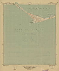 Cape St. George Florida Historical topographic map, 1:31680 scale, 7.5 X 7.5 Minute, Year 1945
