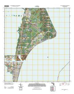 Cape Canaveral Florida Historical topographic map, 1:24000 scale, 7.5 X 7.5 Minute, Year 2012
