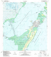 Card Sound Florida Historical topographic map, 1:24000 scale, 7.5 X 7.5 Minute, Year 1988