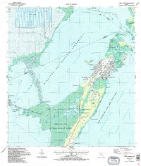 Card Sound Florida Historical topographic map, 1:24000 scale, 7.5 X 7.5 Minute, Year 1988