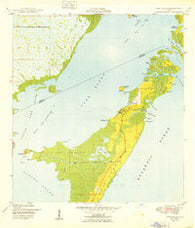 Card Sound Florida Historical topographic map, 1:24000 scale, 7.5 X 7.5 Minute, Year 1949