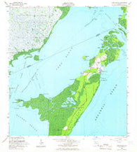 Card Sound Florida Historical topographic map, 1:24000 scale, 7.5 X 7.5 Minute, Year 1956
