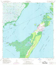 Card Sound Florida Historical topographic map, 1:24000 scale, 7.5 X 7.5 Minute, Year 1956