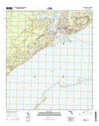 Carrabelle Florida Current topographic map, 1:24000 scale, 7.5 X 7.5 Minute, Year 2015