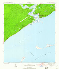Carrabelle Florida Historical topographic map, 1:24000 scale, 7.5 X 7.5 Minute, Year 1944