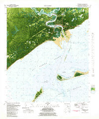 Carrabelle Florida Historical topographic map, 1:24000 scale, 7.5 X 7.5 Minute, Year 1981