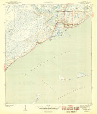 Carrabelle Florida Historical topographic map, 1:31680 scale, 7.5 X 7.5 Minute, Year 1944