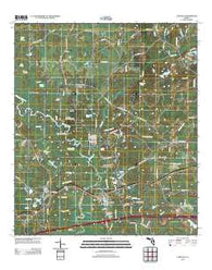 Caryville Florida Historical topographic map, 1:24000 scale, 7.5 X 7.5 Minute, Year 2012