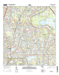 Casselberry Florida Current topographic map, 1:24000 scale, 7.5 X 7.5 Minute, Year 2015