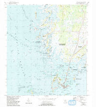 Cedar Key Florida Historical topographic map, 1:24000 scale, 7.5 X 7.5 Minute, Year 1955
