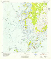 Cedar Key Florida Historical topographic map, 1:24000 scale, 7.5 X 7.5 Minute, Year 1955