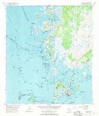 Cedar Key Florida Historical topographic map, 1:24000 scale, 7.5 X 7.5 Minute, Year 1955