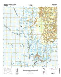 Cedar Key Florida Current topographic map, 1:24000 scale, 7.5 X 7.5 Minute, Year 2015