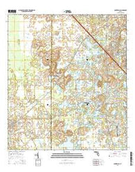 Center Hill Florida Current topographic map, 1:24000 scale, 7.5 X 7.5 Minute, Year 2015