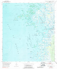 Chassahowitzka Bay Florida Historical topographic map, 1:24000 scale, 7.5 X 7.5 Minute, Year 1954