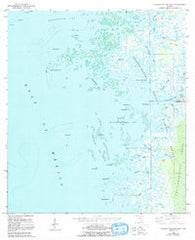 Chassahowitzka Bay Florida Historical topographic map, 1:24000 scale, 7.5 X 7.5 Minute, Year 1954