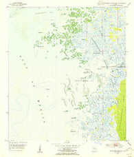Chassahowitzka Bay Florida Historical topographic map, 1:24000 scale, 7.5 X 7.5 Minute, Year 1954
