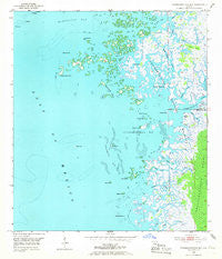 Chassahowitzka Bay Florida Historical topographic map, 1:24000 scale, 7.5 X 7.5 Minute, Year 1954