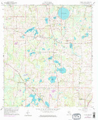 Cherry Lake Florida Historical topographic map, 1:24000 scale, 7.5 X 7.5 Minute, Year 1960