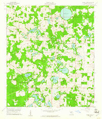 Cherry Lake Florida Historical topographic map, 1:24000 scale, 7.5 X 7.5 Minute, Year 1960