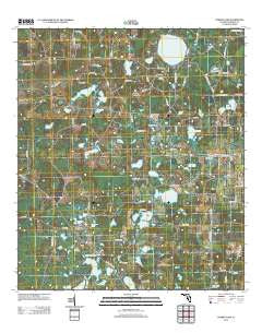 Cherry Lake Florida Historical topographic map, 1:24000 scale, 7.5 X 7.5 Minute, Year 2012