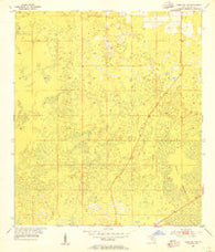 Chiefland SW Florida Historical topographic map, 1:24000 scale, 7.5 X 7.5 Minute, Year 1954