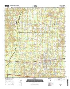 Chipley Florida Current topographic map, 1:24000 scale, 7.5 X 7.5 Minute, Year 2015