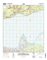 Choctaw Beach Florida Current topographic map, 1:24000 scale, 7.5 X 7.5 Minute, Year 2015