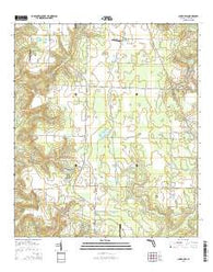Chumuckla Florida Current topographic map, 1:24000 scale, 7.5 X 7.5 Minute, Year 2015