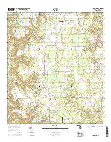 Chumuckla Florida Current topographic map, 1:24000 scale, 7.5 X 7.5 Minute, Year 2015