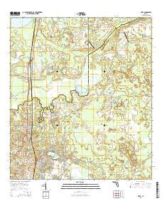 Citra Florida Current topographic map, 1:24000 scale, 7.5 X 7.5 Minute, Year 2015