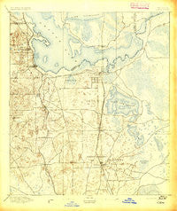 Citra Florida Historical topographic map, 1:62500 scale, 15 X 15 Minute, Year 1895