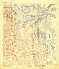 Citra Florida Historical topographic map, 1:62500 scale, 15 X 15 Minute, Year 1895
