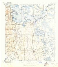 Citra Florida Historical topographic map, 1:62500 scale, 15 X 15 Minute, Year 1893
