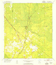 Clara Florida Historical topographic map, 1:24000 scale, 7.5 X 7.5 Minute, Year 1954