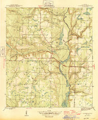 Clarksville Florida Historical topographic map, 1:31680 scale, 7.5 X 7.5 Minute, Year 1945