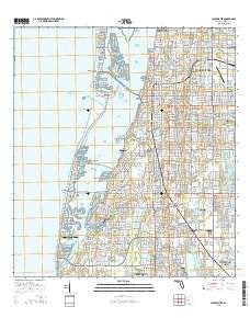 Clearwater Florida Current topographic map, 1:24000 scale, 7.5 X 7.5 Minute, Year 2015