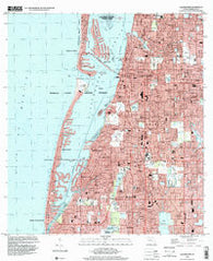 Clearwater Florida Historical topographic map, 1:24000 scale, 7.5 X 7.5 Minute, Year 1995